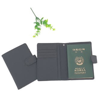 블랙 사피아노 베루형 여권지갑 (철망) [특판상품]
