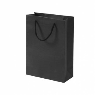 무지 세로형 쇼핑백 10p (20cm x 28cm) (블랙) 쇼핑봉투