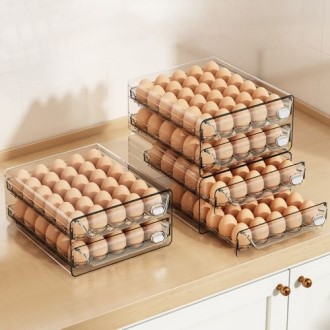네모모 달걀 계란 보관함 베이직 계란정리함 2단 60구 [특판상품]