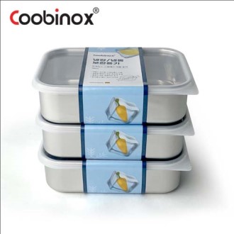 [쿠비녹스] 스텐레스 냉동 냉장 보관용기 3-3호 CO-56-33 [특판상품]