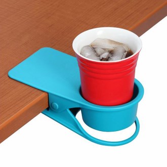 집게형 테이블 컵홀더/휴대폰거치/다용도정리