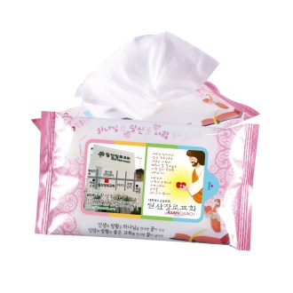 CL10- 09 전도용 핑크 10매 매직 물티슈 [특판상품]