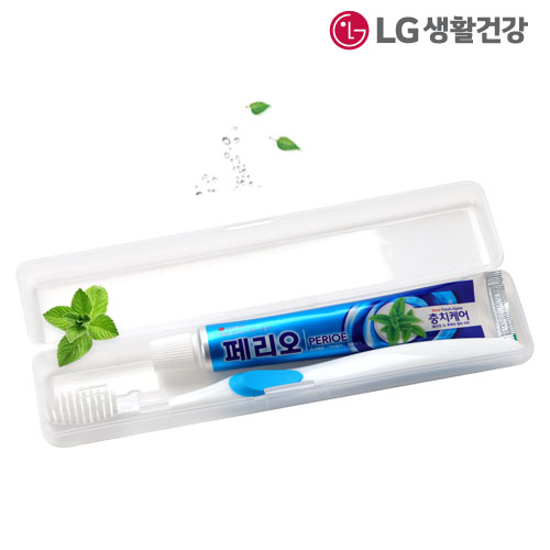 LG 페리오 치약 칫솔세트 2호 (휴대용 세트 / 여행용세트) [특판상품]
