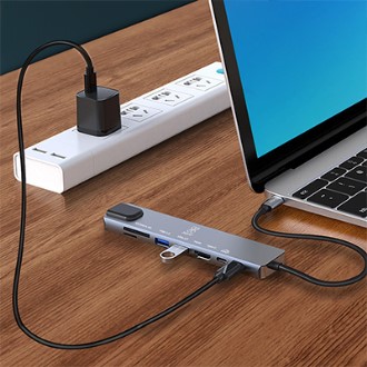 디지토 8in1 USB c타입 노트북 맥북 멀티 허브 [특판상품]