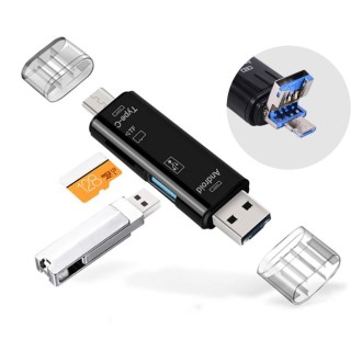 3in1 멀티카드리더기 USB/C타입/5핀 노브북/태블릿/스마트폰 [특판상품]