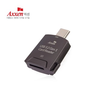 액센 USB3.2 Gen1 SD카드 고속 마이크로 SD 카드리더기 [특판상품]