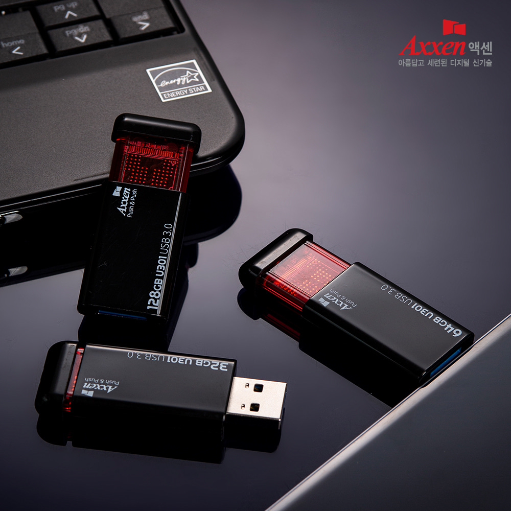 액센 U301 PUSH 푸쉬 USB 3.0 256G [특판상품]