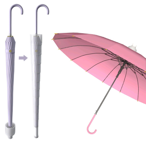 파스텔 자바라 우산