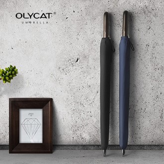 생활더봄 OLYCAT 24K 우드그립 경량 튼튼한 프리미엄 골프 수동 장우산 [특판상품]
