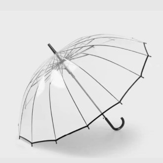 답례품 투명 비닐 매직 우산 장우산 16K [특판상품]