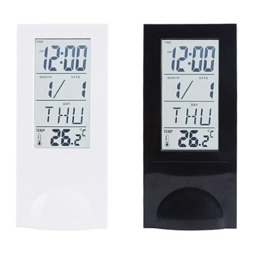 DYNN 투명 LCD 캘린더 온도 시계