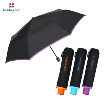 랜드스케이프우산 3단수동컬러바이어스 우산