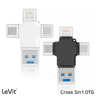 레빗 크로스 3IN1 OTG메모리 16GB 아이폰,C타입,안드로이드 사용 [특판상품]