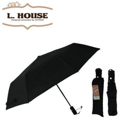엘하우스 무표 3단 일자손 완전자동 우산