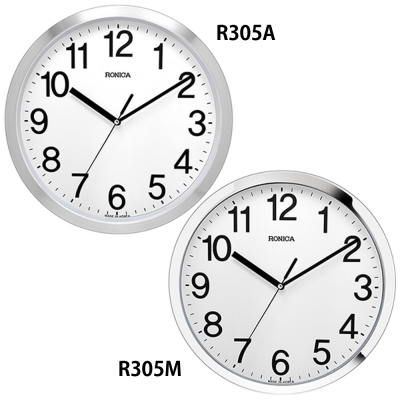 로니카 알루미늄 무소음 정통벽시계 R305A/R305M