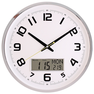 국민캘린더온도무소음벽시계-주피터6017