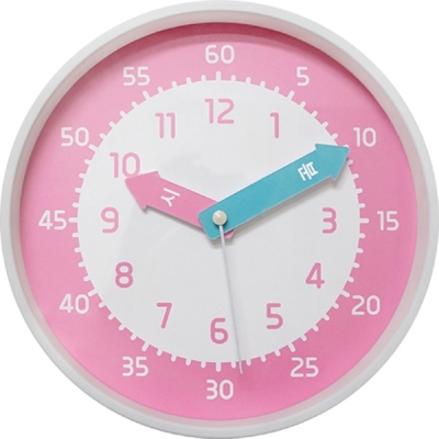 [SHC-258AB]250교육용무소음벽시계 (핑크,블루)
