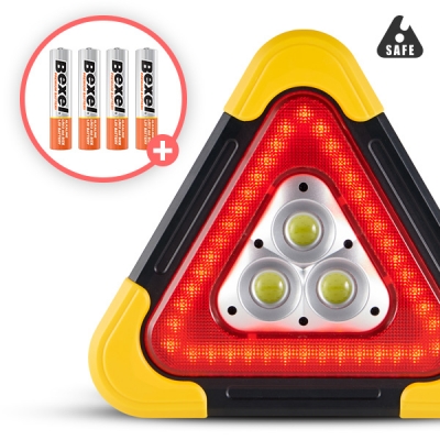 세이프 X 엑스 차량용 LED 안전삼각대 대형 BIG SIZE 비상 경고등