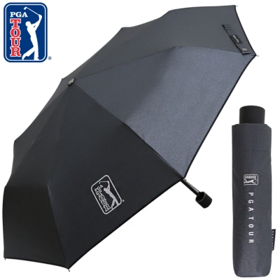 PGA 3단수동 블랙메탈 우산 [특판상품]