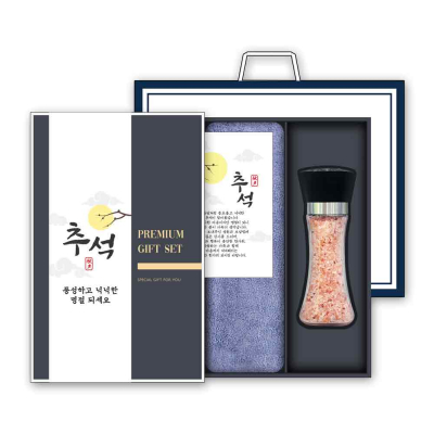 [송월 추석선물세트] 송월 항균180g 수건+솔트 세트