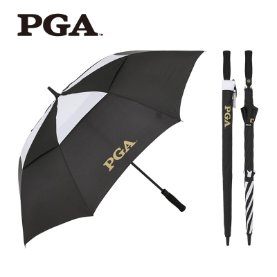 PGA 75 골프 블랙 배색 방풍우산 [특판상품]