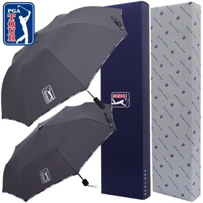 PGA 2단자동/3단완전자동 로고바이어스 우산세트