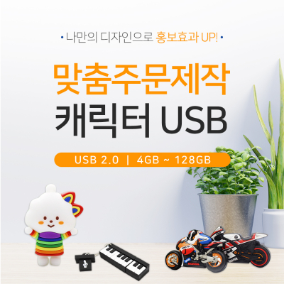 [소프트낸드]주문제작 캐릭터 USB메모리 2.0 (4GB-128GB)