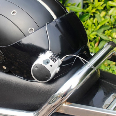카우락 도난방지 와이어 자물쇠 오토바이 헬멧자물쇠
