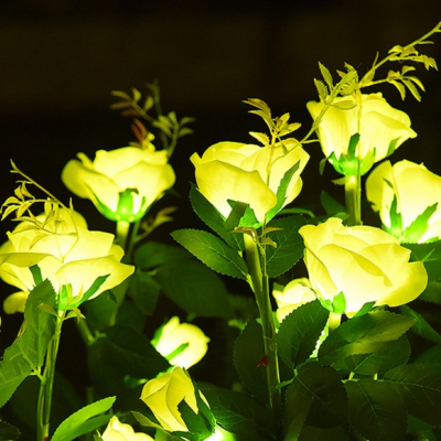 장미 LED 태양광 꽃정원등 LED꽃(옐로우/레드/핑크/블루)