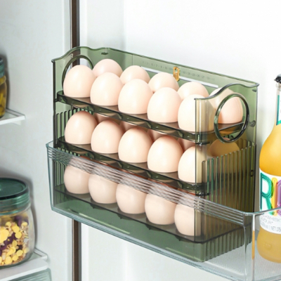 자동업 30구 계란케이스 투명 에그트레이(그린)