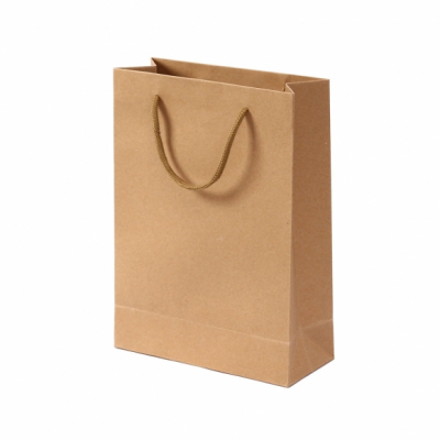 브라운 종이백 무지세로형 쇼핑백 10p (19x26cm)
