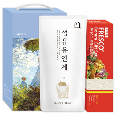 프레스코 생활의 쉼표세트 29호 주방용품 (지퍼백+섬유유연제)