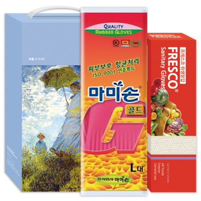 프레스코 생활의 쉼표세트 62호 주방용품 (고무장갑+위생장갑)