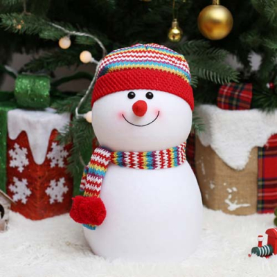 패밀리 눈사람 인형 겨울인테리어소품 크리스마스장식 35cm