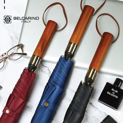 벨카리노 8K 고급 우드 암막 자동 장우산 골프우산 의전용 우산 [특판상품]
