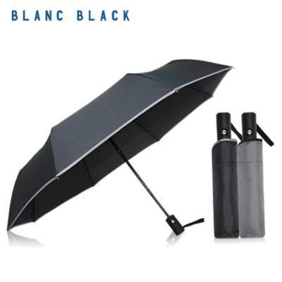 블랑블랙 3단 바이어스 완전자동 우산
